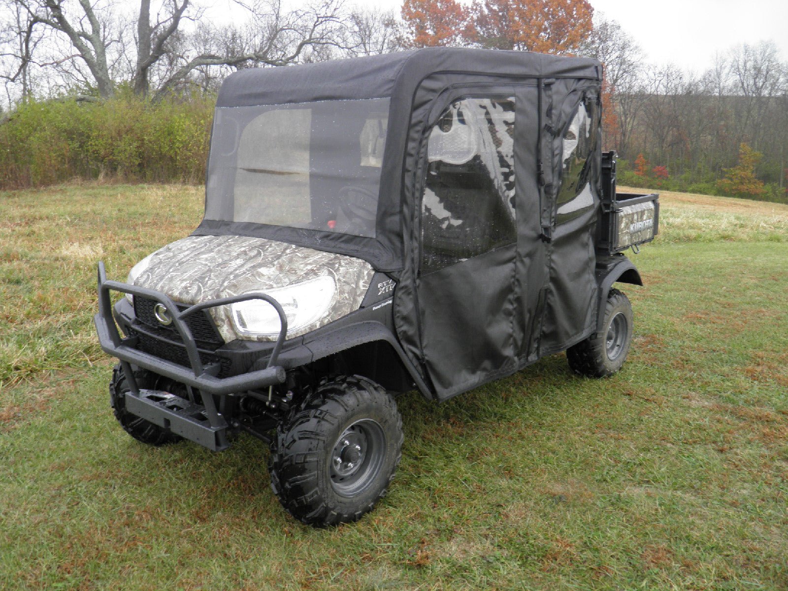 Kubota RTV X1140 - Full Cab Enclosure with Vi (KUBX14-FCE-BLK) - 3 Star UTV