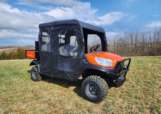 Kubota RTV X1140 - Full Cab Enclosure for Har (KUBX14-FCF-BLK) - 3 Star UTV