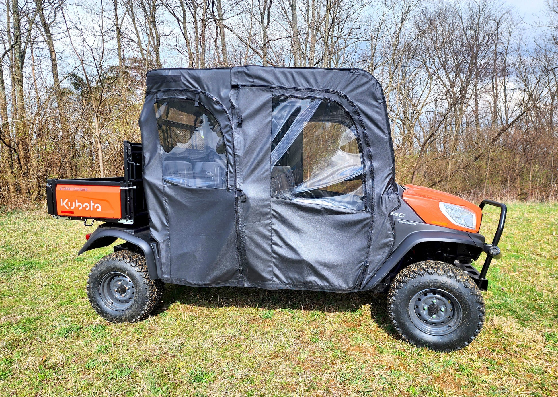 3 Star UTV Kubota RTV X1140 - Soft Doors (KUBX14-DOF-BLK) - 3 Star UTV