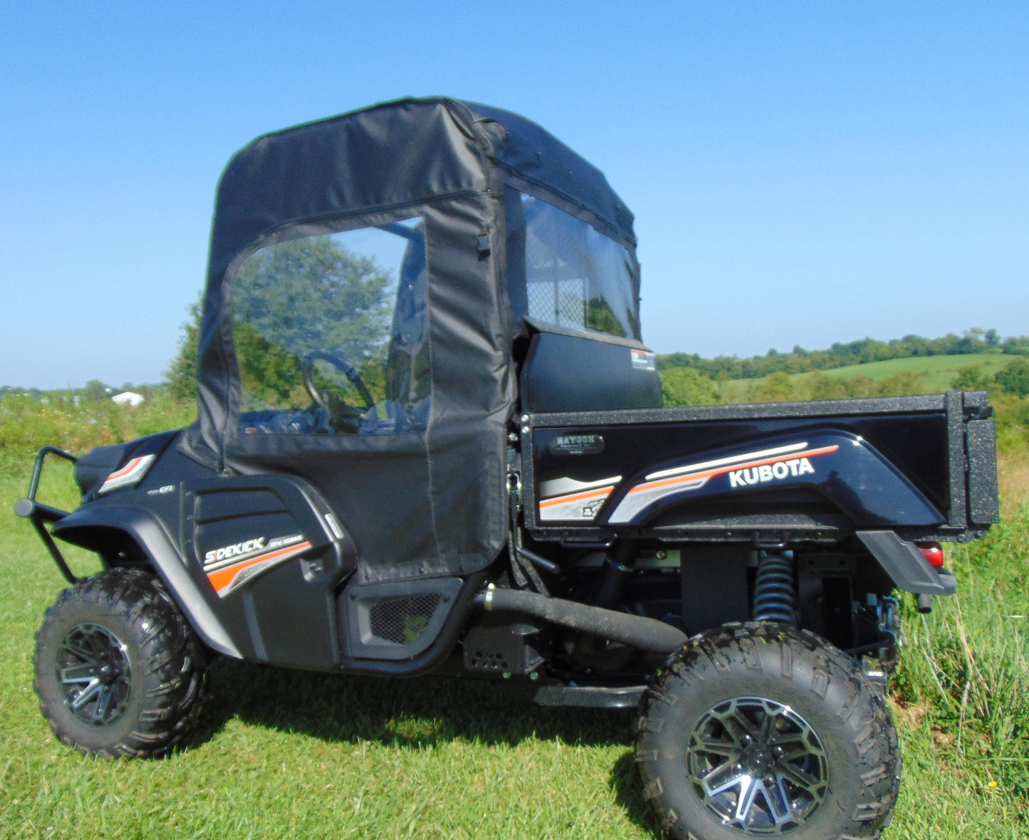 Kubota RTV XG850 (Sidekick) - Door/Rear Windo (KUBX85-DRH-BLK) - 3 Star UTV