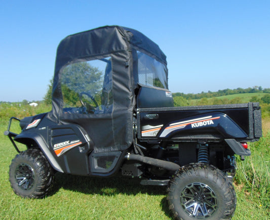 Kubota RTV XG850 (Sidekick) - Door/Rear Windo (KUBX85-DRH-BLK) - 3 Star UTV