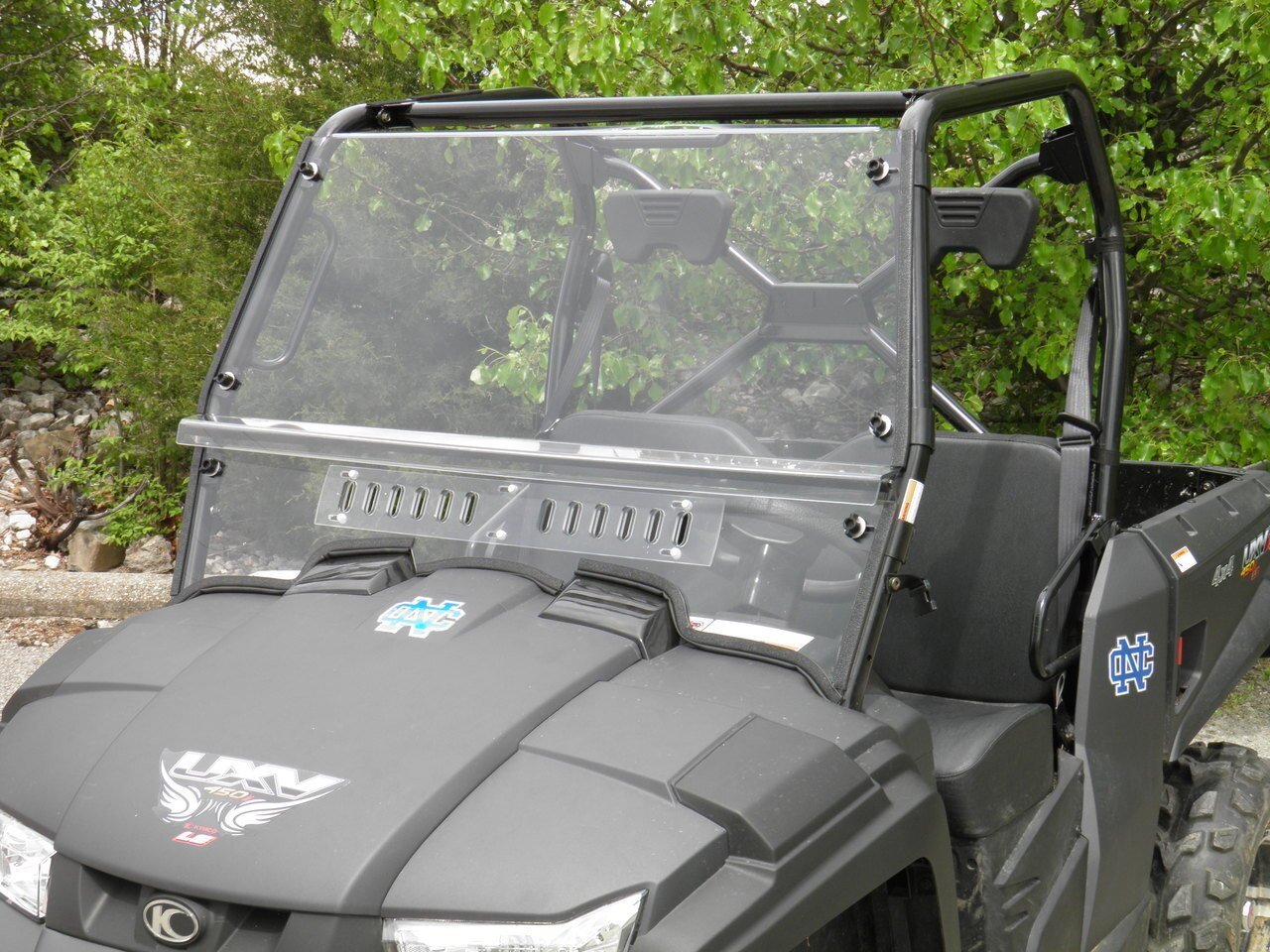Kymco 450 - 2 Pc General-Purpose Windshield w (KYM450-GX2-CLR) - 3 Star UTV