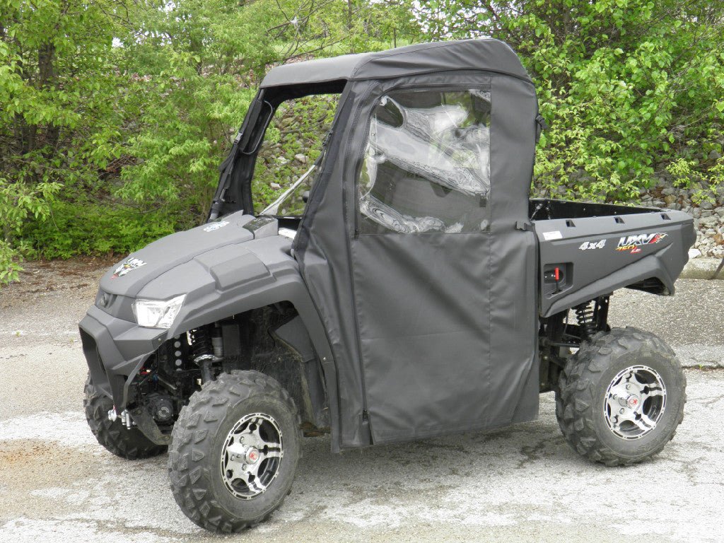 Kymco 450 - Full Cab Enclosure for Hard Winds (KYM450-FCF-BLK) - 3 Star UTV