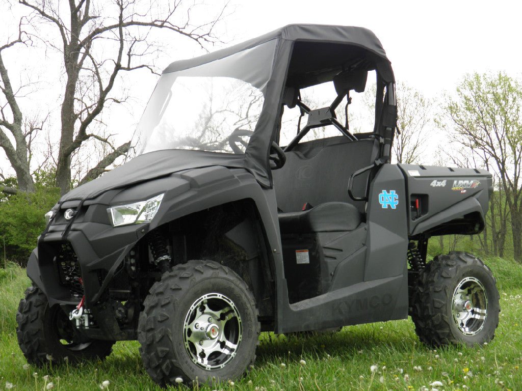 Kymco 450 - Vinyl Windshield/Top/Rear Combo (KYM450-WTR-BLK) - 3 Star UTV