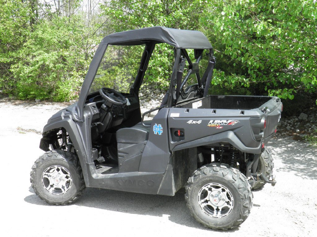 Kymco 450 - Vinyl Windshield/Top Combo (KYM450-WTO-BLK) - 3 Star UTV