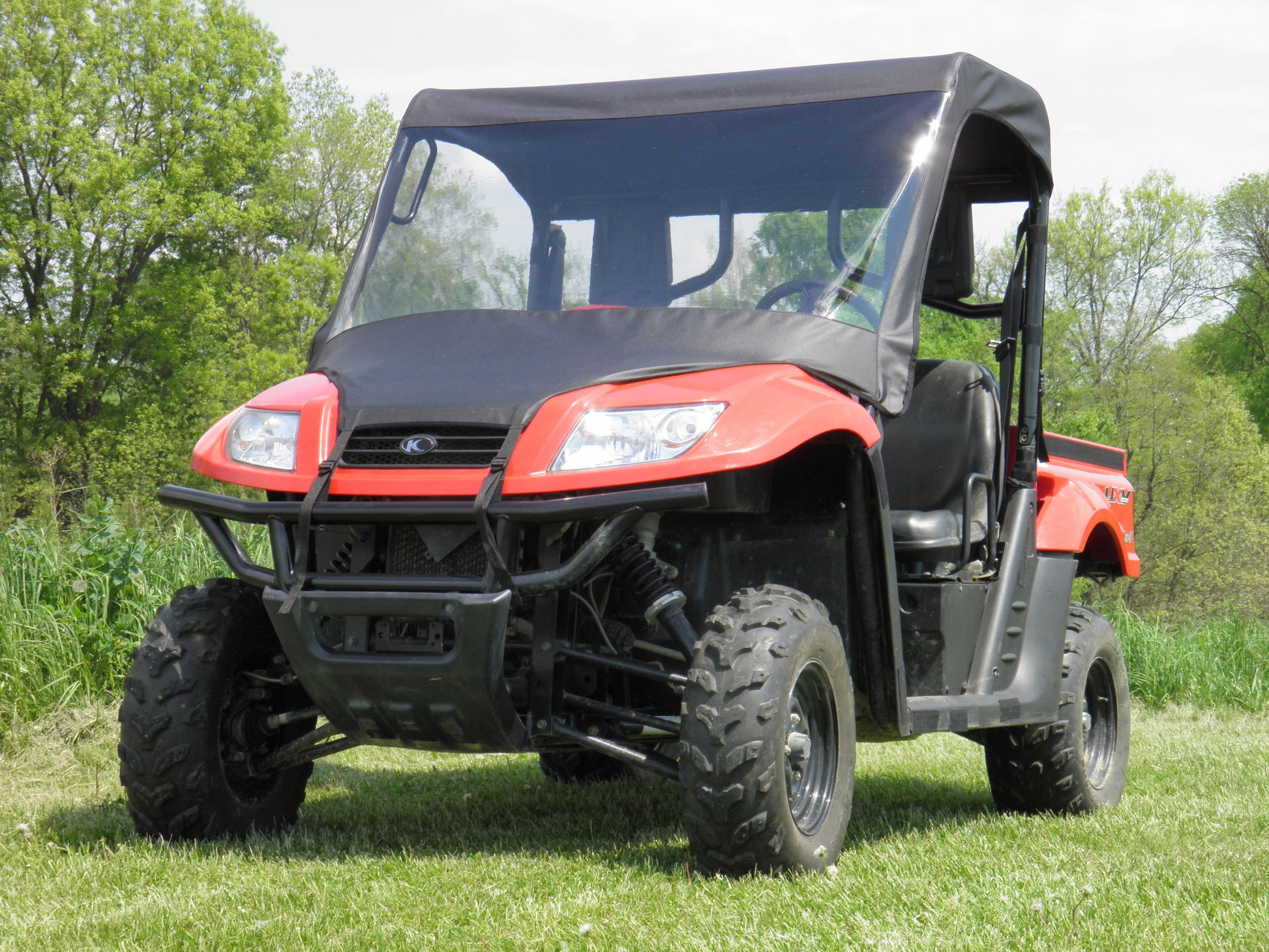 Kymco 500 - Vinyl Windshield/Top/Rear Combo (KYM500-WTR-BLK) - 3 Star UTV