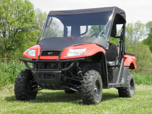 Kymco 500 - Vinyl Windshield/Top/Rear Combo (KYM500-WTR-BLK) - 3 Star UTV