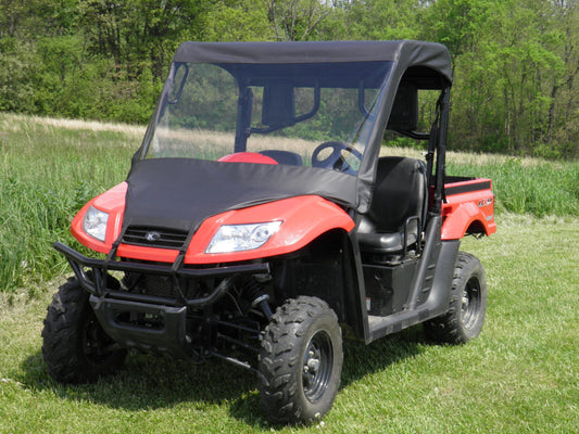 Kymco 500 - Vinyl Windshield/Top Combo (KYM500-WTO-BLK) - 3 Star UTV