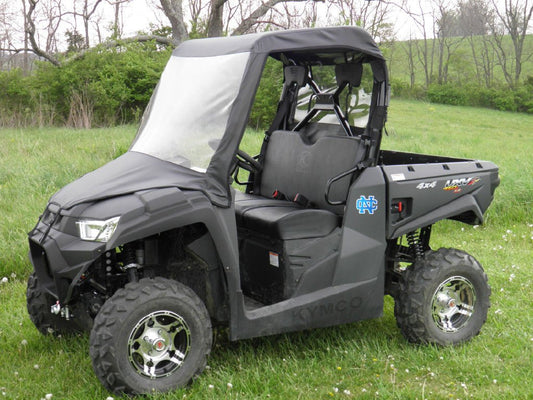 Kymco 700 (2014-2017) - Vinyl Windshield/Top/ (KYM700-WTR-BLK) - 3 Star UTV