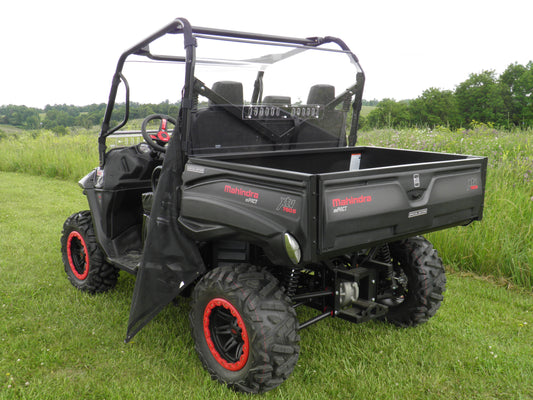 3 Star UTV Mahindra 750/1000 - Lexan Back Panel w/Clamp and Ve... - 3 Star UTV