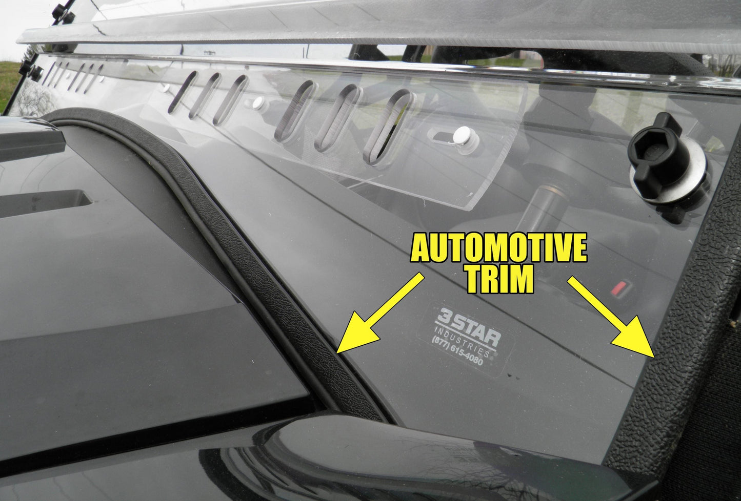 Massimo 500/700 - 2 Pc Vented Windshield