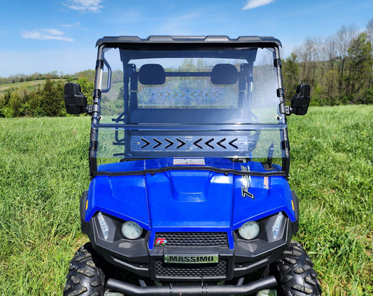 3 Star UTV Massimo T-Boss 410 - 2 Pc Scratch-Resistant Windshield - 3 Star UTV