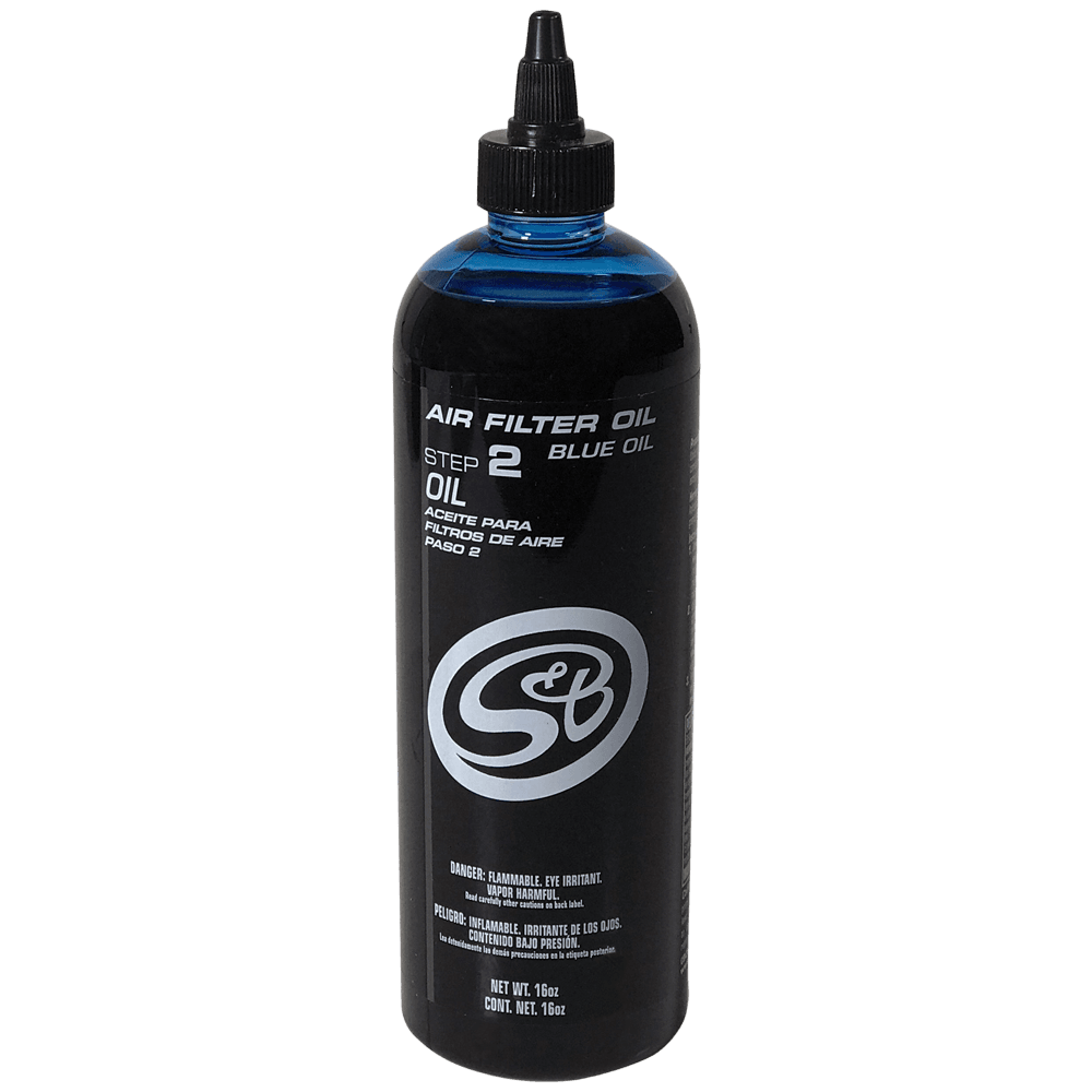 S&B 16 oz. Bottle of Air Filter Oil - Blue - S&B