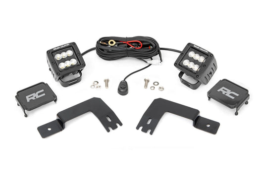LED Light | Under Bed Mount | 2" Black Pair | Flood | Polaris XPEDITION ADV 5 