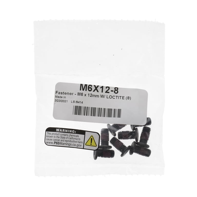M6 X 12mm Fastener with Threadlocker - M6X12L | Wiseco