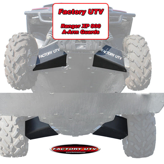 Factory UTV Polaris Ranger XP 900 UHMW A-Arm Guards - Factory UTV