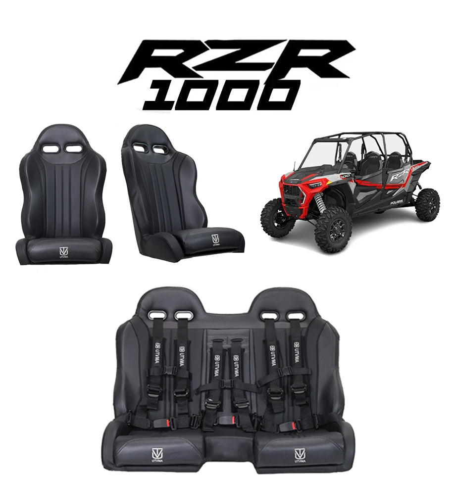 UTV Mountain Accessories RZR 1000 Rear Bench Seat & Pair of Fr... - UTV Mountain Accessories