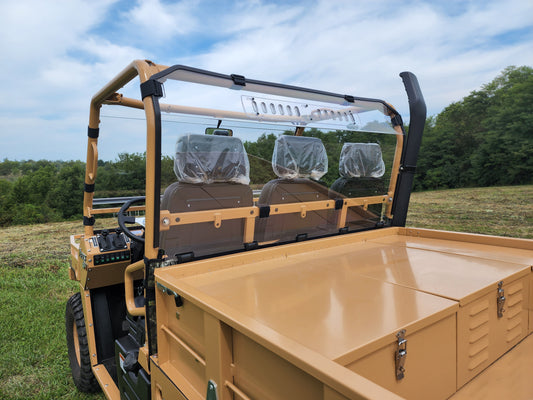 3 Star UTV Tuatara - Lexan Back Panel w/Vent and Soft Lower Pa... - 3 Star UTV