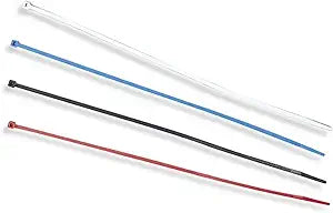 Uni FIlter 4in Cable Ties - White Blue Red Black (50 per bag)