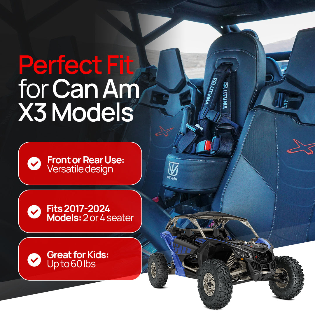 Maverick X3/Maverick X3 MAX Front/Rear Bump Seat (2017+)