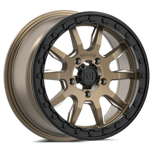 V15 Beadlock UTV Wheel Beadlock Satin Bronze
