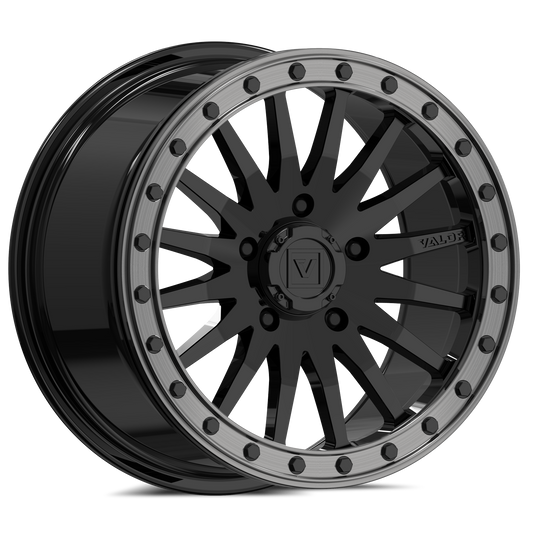 V06 Beadlock UTV Wheel Gloss Black