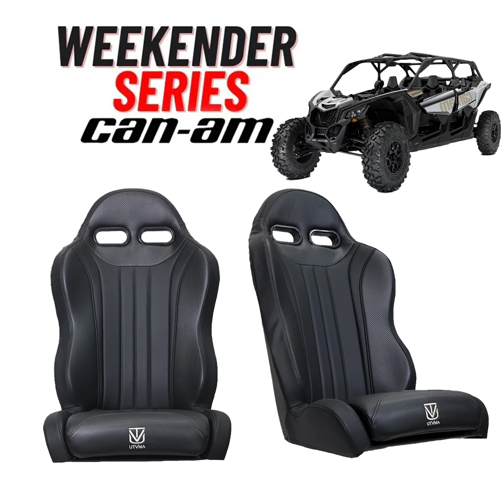 "Weekender" Series Pair of Front Suspension Bucket Seats Maverick X3 2 or 4 Seater (2017-2025)