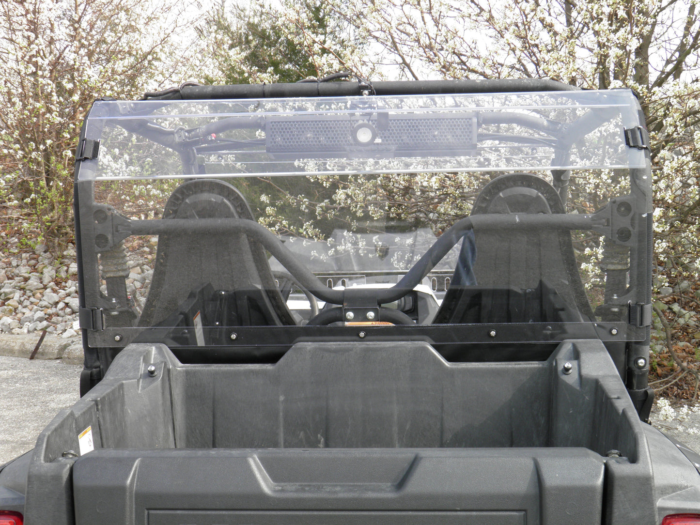 3 Star UTV Yamaha Wolverine - 1 Pc Lexan Back Panel w/Vent Option - 3 Star UTV