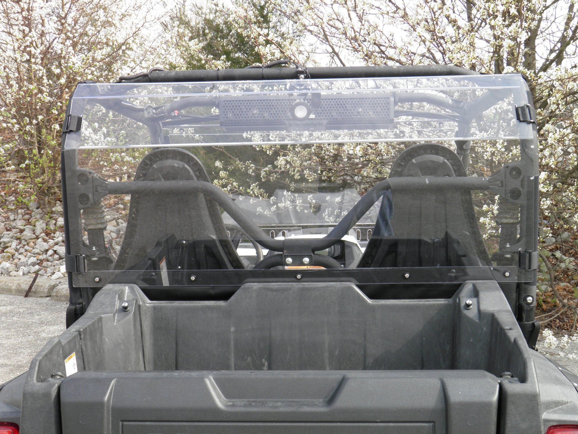 3 Star UTV Yamaha Wolverine - 1 Pc Lexan Back Panel w/Vent Option - 3 Star UTV